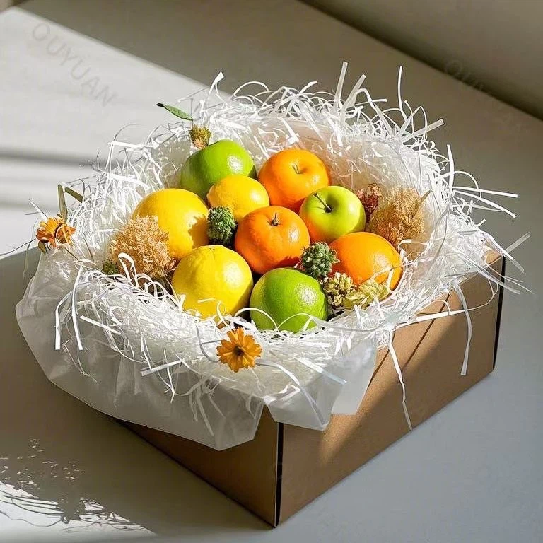 White Crinkle Shredded Paper
